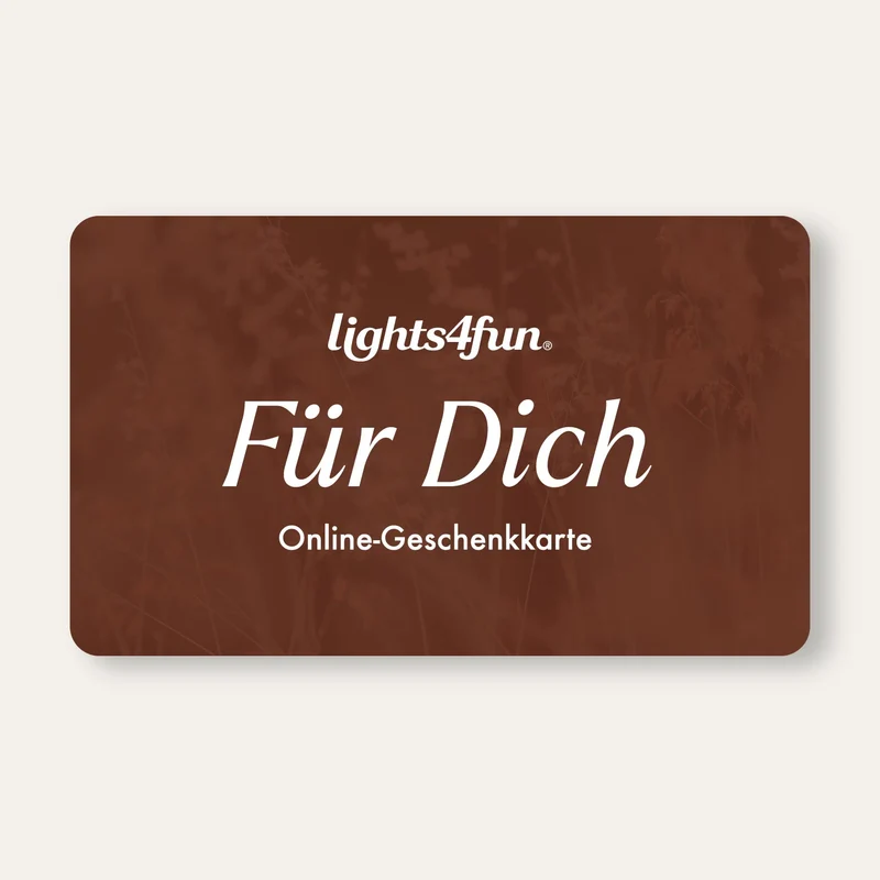 Lights4fun Online-Geschenkkarte