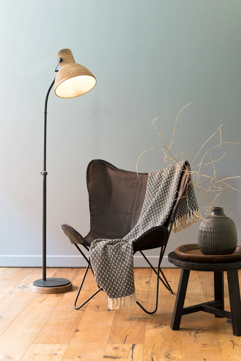 Stehleuchte IMBERT Braun/Matt Schwarz, 47x29x129cm