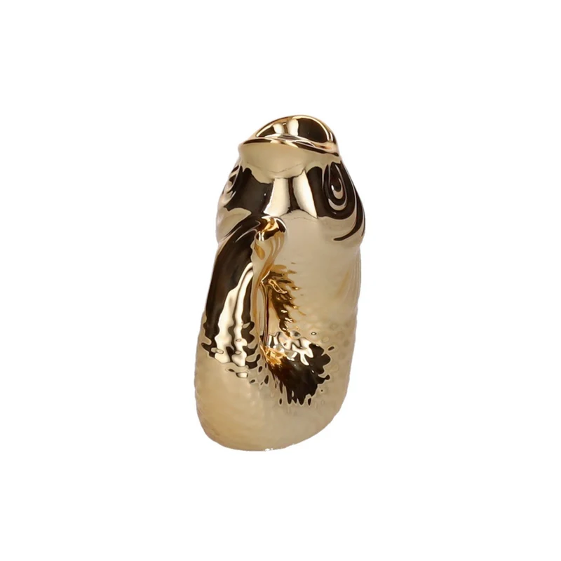 Kerzenhalter MONSIEUR CARAFON XS aus Steingut in Gold