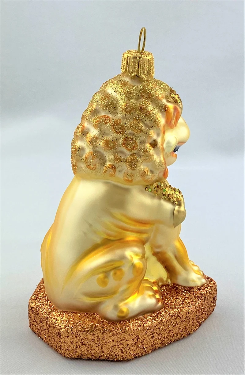 Goldener chinesischer Tempellöwe