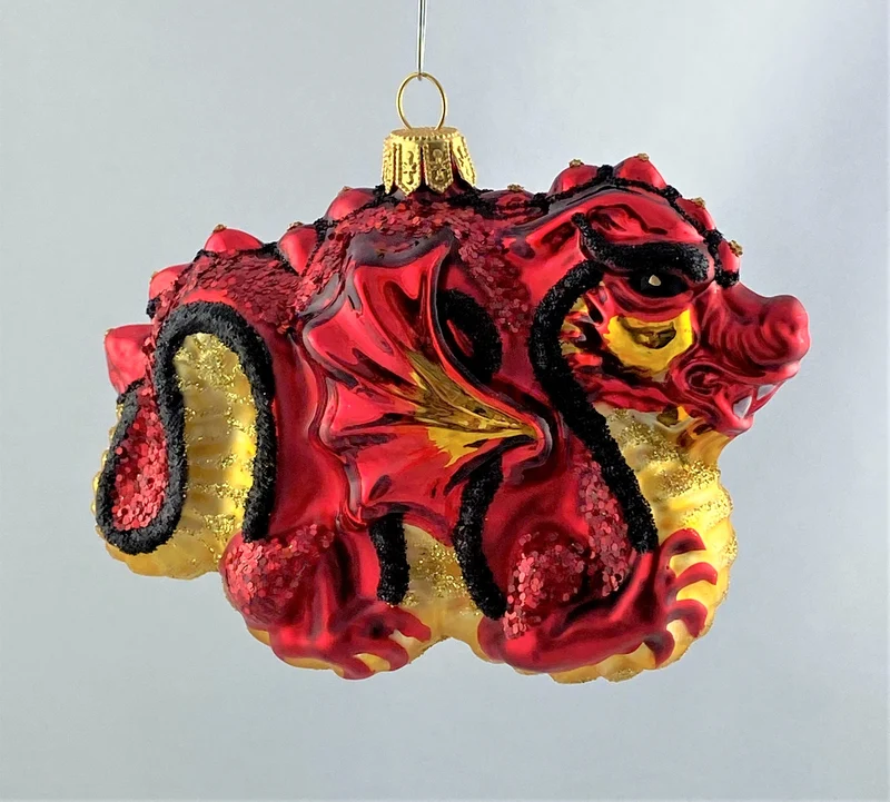 Roter chinesischer Drachen
