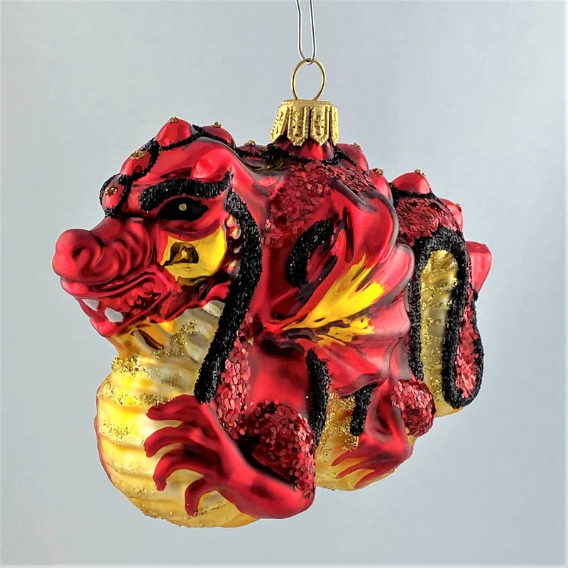 Roter chinesischer Drachen