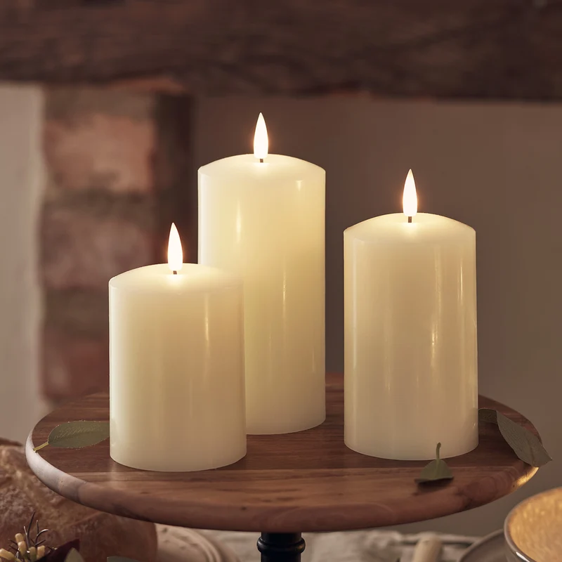 TruGlow® LED Kerzen Echtwachs Trio