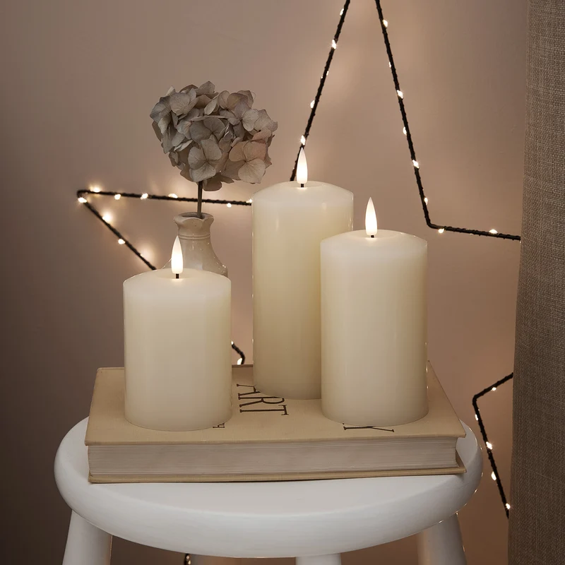 TruGlow® LED Kerzen Echtwachs Trio