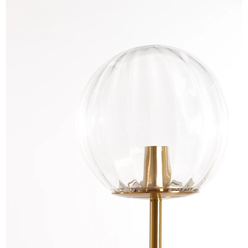 Stehleuchte MAGDALA klar/gold, 38x20x162cm