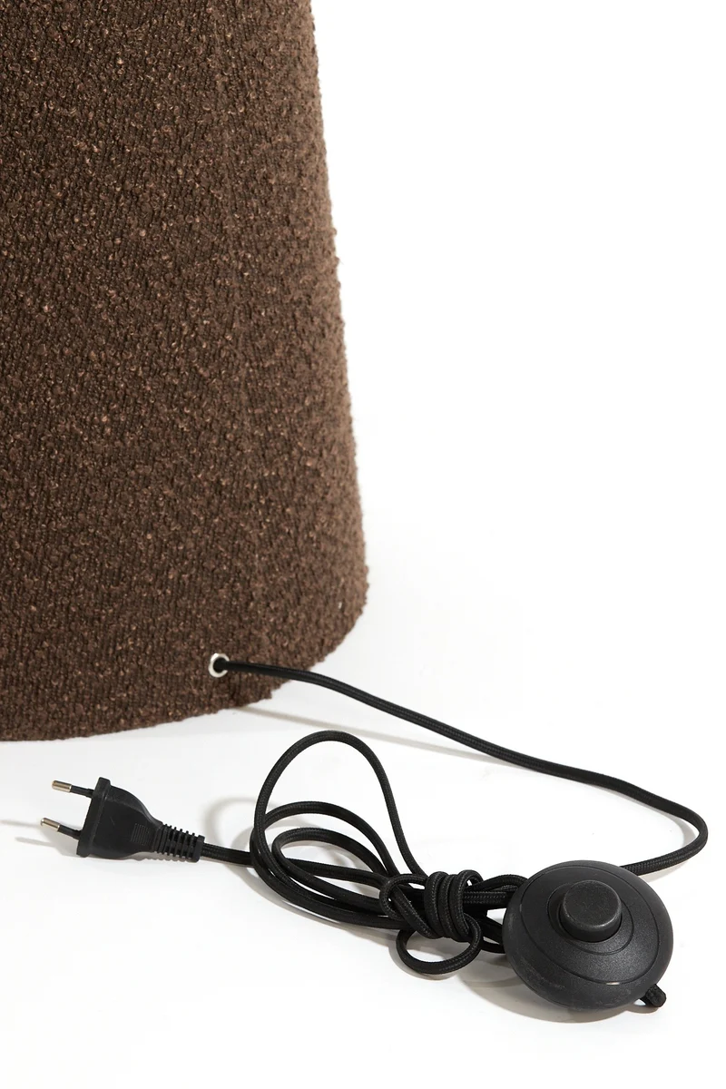Stehleuchte MICKY Bouclé Braun Ø38x180cm