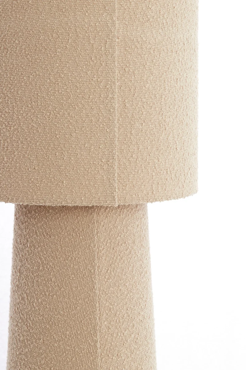 Stehleuchte MIKKEL Bouclé Sand Ø40x165 cm