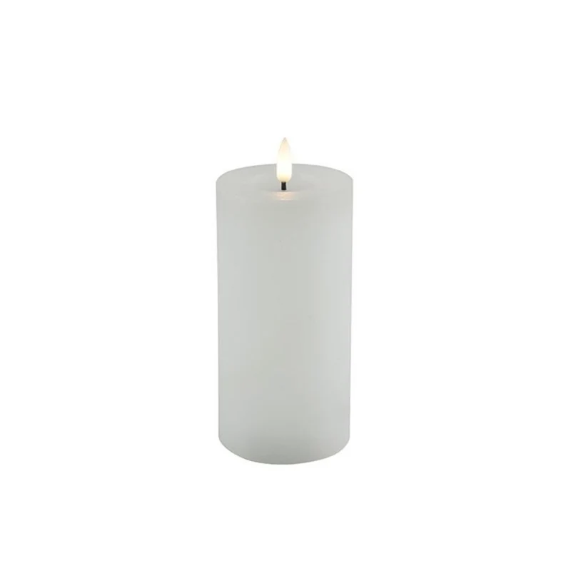 LED Stumpenkerze Rustikal Ø7,5CM
