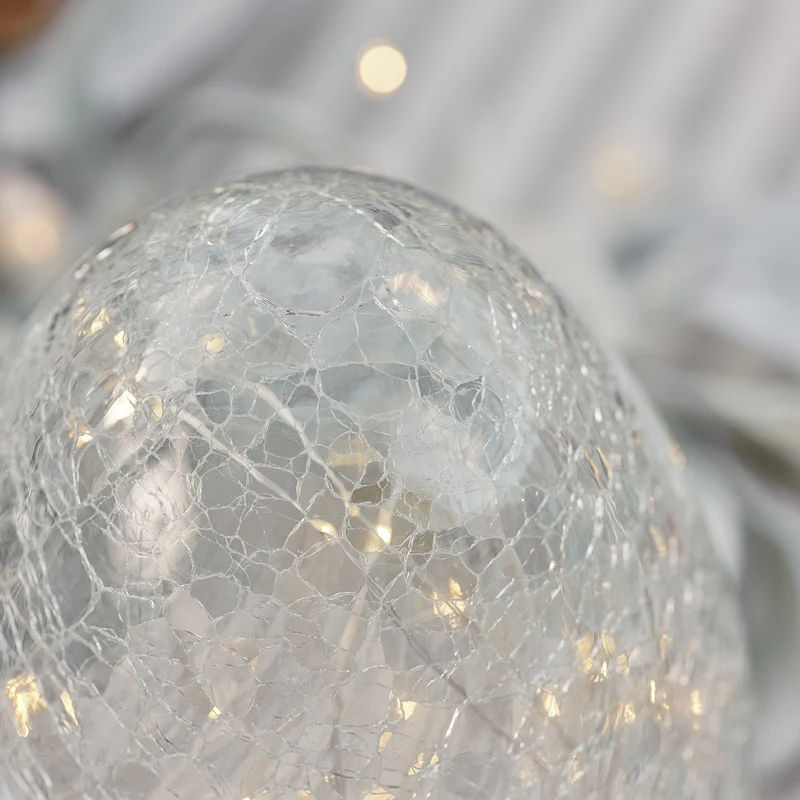 LED Osterei aus Glas