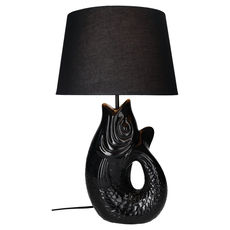 Tischleuchte MONSIEUR CARAFON, H52 cm in Schwarz