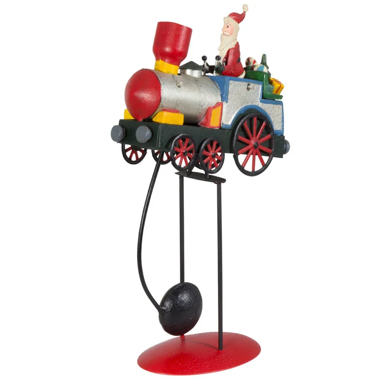 Tischdeko Weihnachtlicher Balance Pendel Zug Höhe 34cm