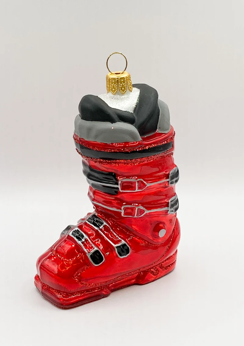 Skischuh rot