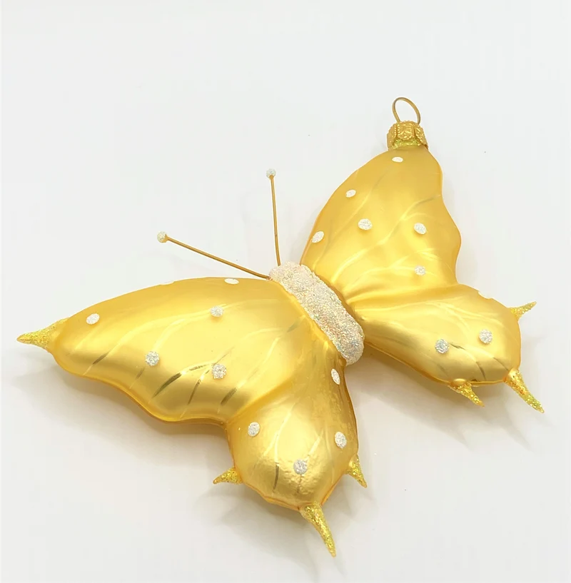 Schmetterling gelb, weisse Tupfen