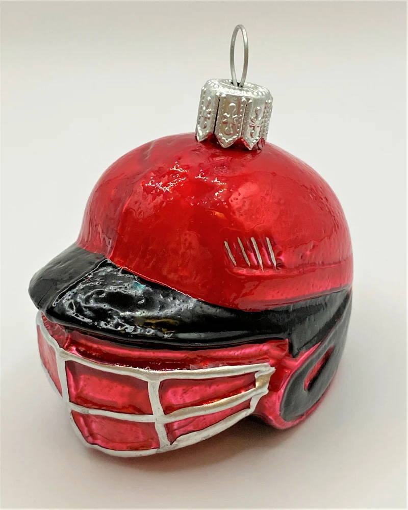 Baseball Catcher Helm, rot