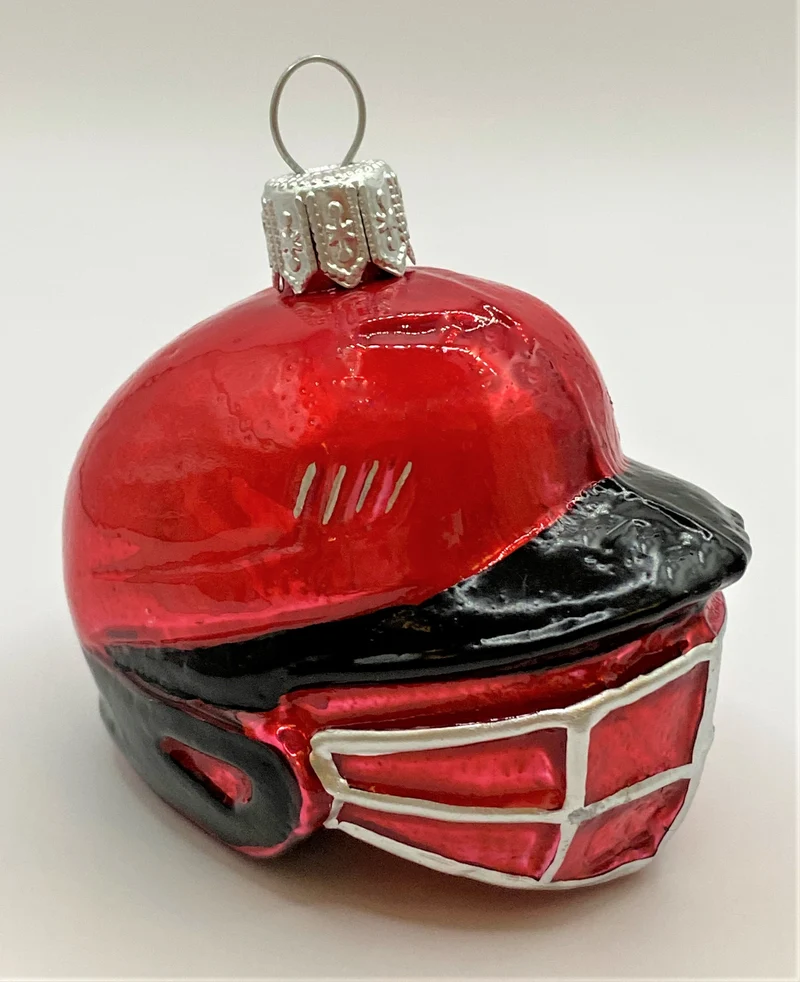 Baseball Catcher Helm, rot