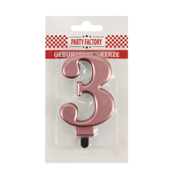 3-Jahres-Kerze in Roségold