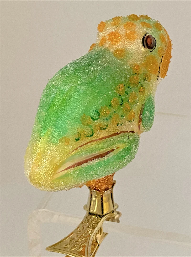 Hellgrüner Frosch mit Clip