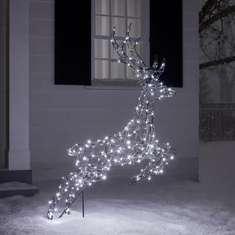 Springendes LED-Rentier Hirsch L Harlow
