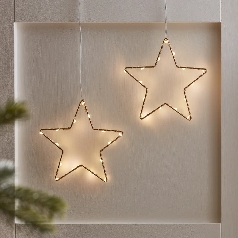 Kleines Osby LED Stern Duo gold