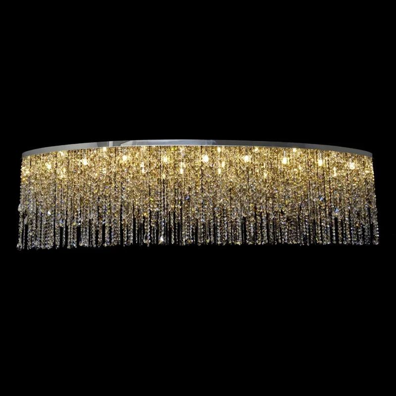 Casa Padrino Luxus Barock Kristall Wandleuchte Silber 200 x 60 x H. 50 cm - Prunkvolle Messing Wandleuchte mit böhmischem Kristallglas - Barock Möbel - Edel & Prunkvoll