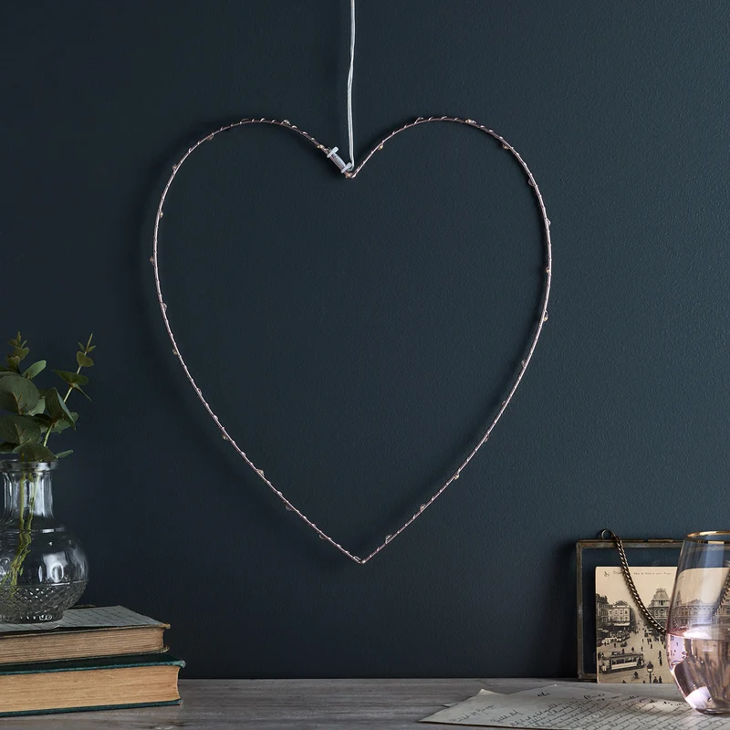 Micro LED Herz rosegold