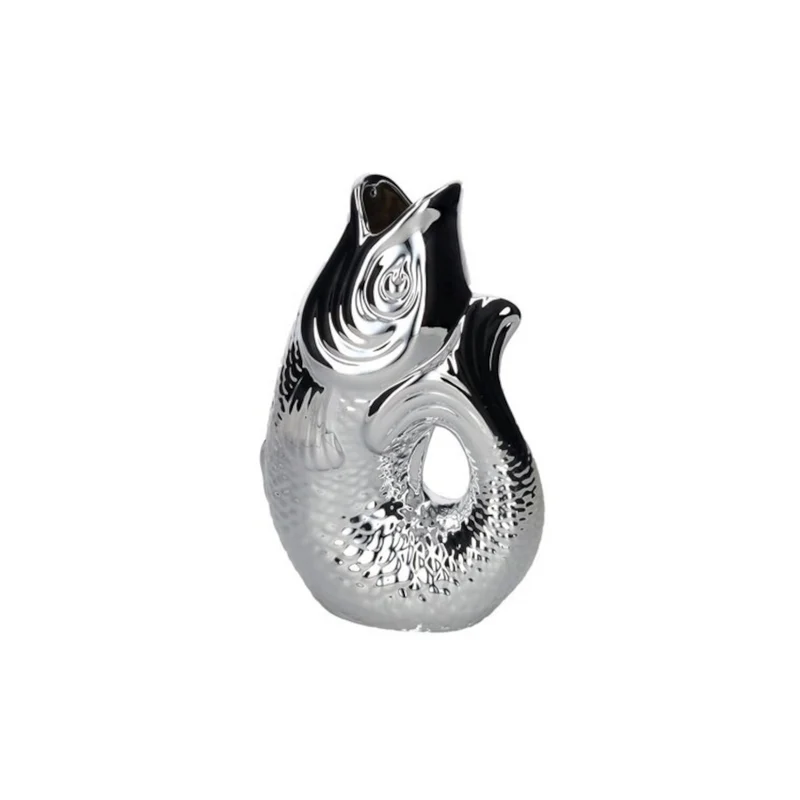 Fischvase MONSIEUR CARAFON S Silber, 1,2l 16,5x25,2x9,7cm