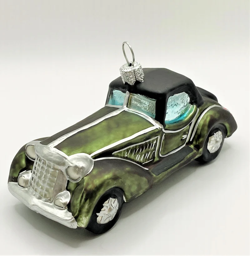 Grünes Oldtimer Coupé