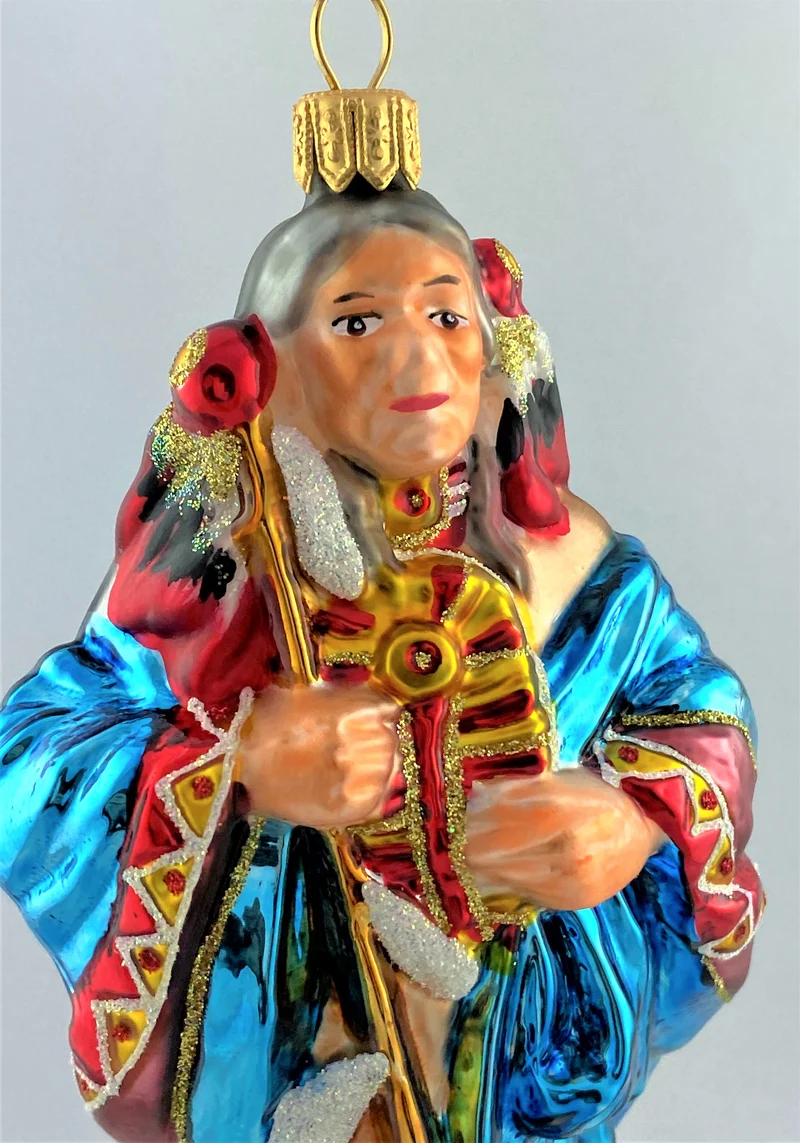 First Nation Weiser Mann in traditionellem Gewand