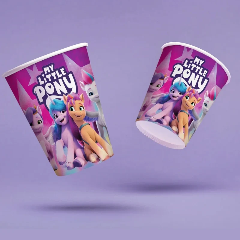 My Little Pony Becher, lila, 250 ml, 8er-Pack