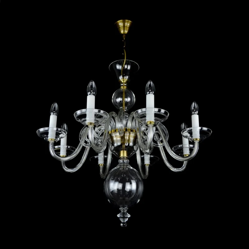 Casa Padrino Luxus Barock Kristall Kronleuchter Silber Ø 70 x H. 70 cm - Prunkvolle Messing Kronleuchter mit böhmischem Kristallglas - Barock Möbel - Edel & Prunkvoll