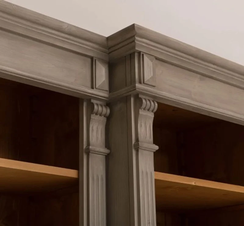Casa Padrino Bücherregal im Landhausstil, 187 x 39 x 220 cm