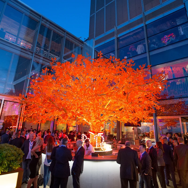 Core Connect 10m 100er LED Lichterkette orange koppelbar transparentes Kabel
