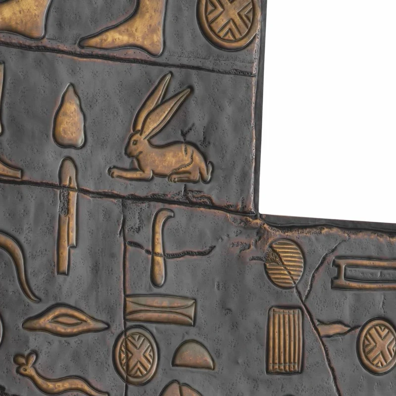 Casa Padrino Luxus Wandrelief mit ägyptischen Motiven Bronze H. 110 cm - Luxus Wanddeko im ägyptischen Stil - Hotel & Büro Deko