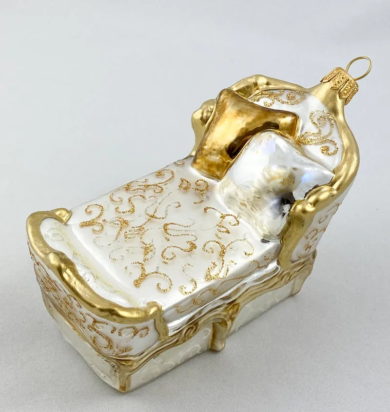Chaiselongue beige gold