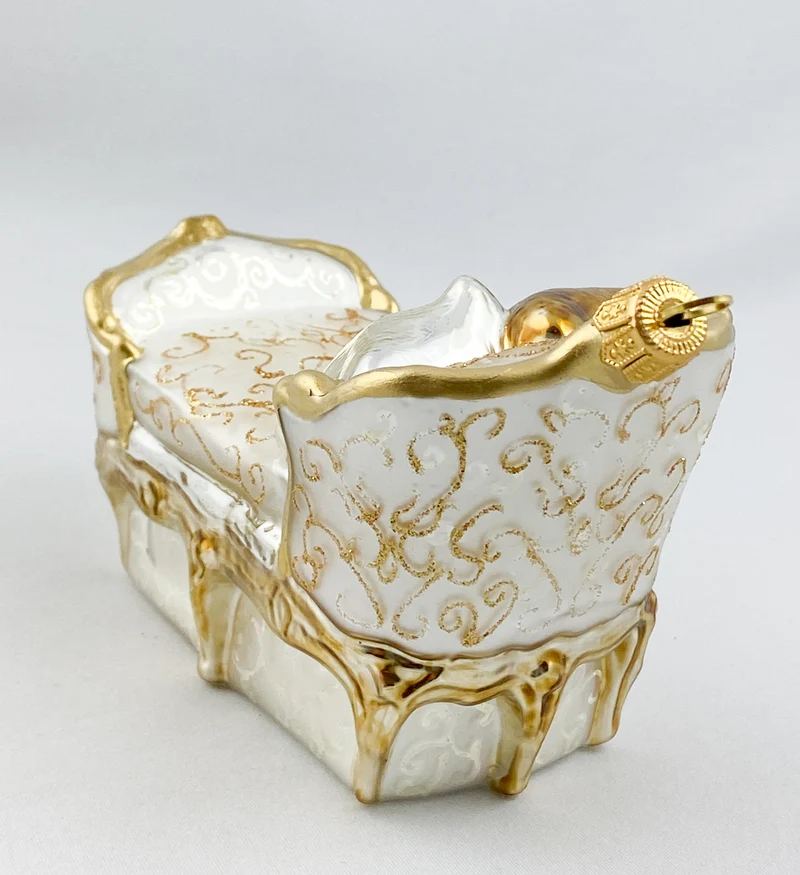 Chaiselongue beige gold