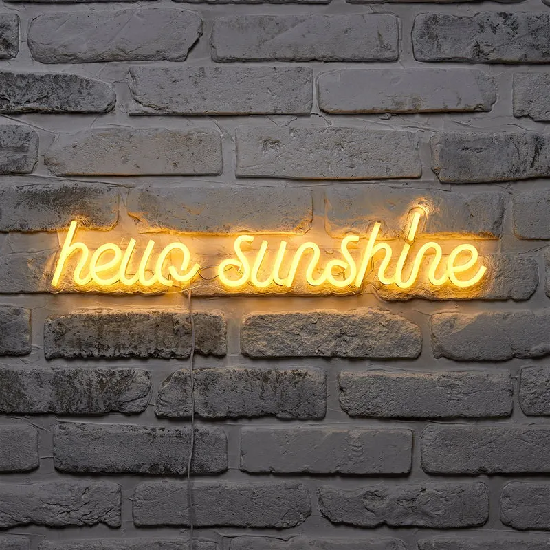 Neon Schriftzug Hello Sunshine
