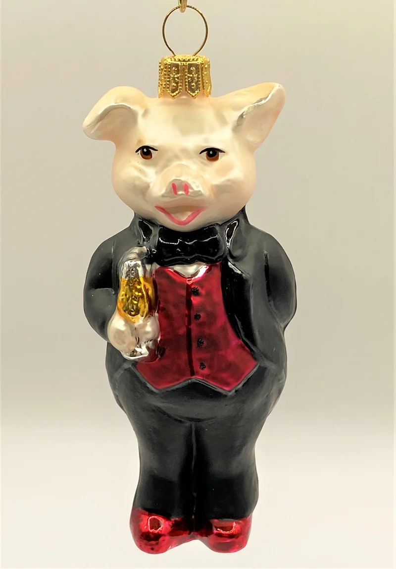 Schweinchenmann im Festanzug