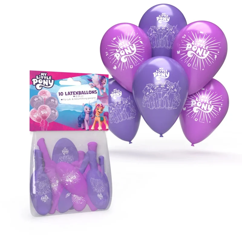My Little Pony-Luftballons, 25 cm, 10 Stück