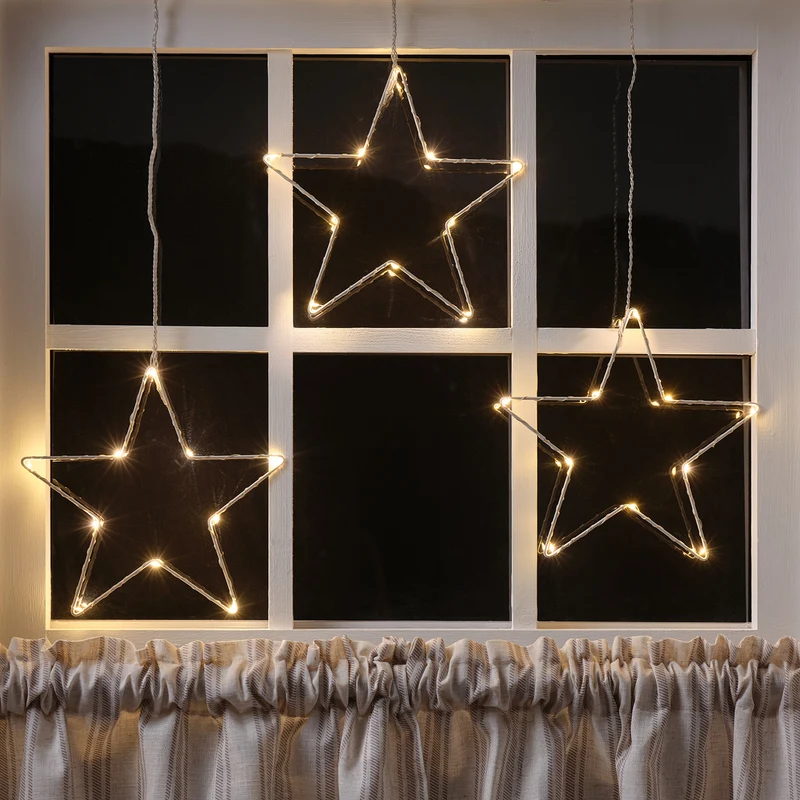 Osby LED Stern Fensterdeko 3er Set