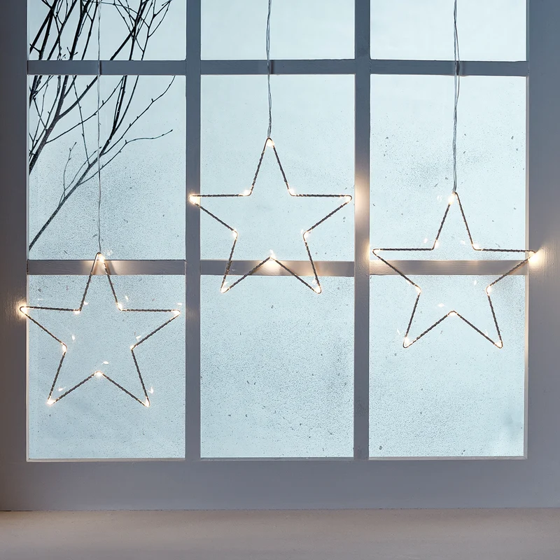 Osby LED Stern Fensterdeko 3er Set