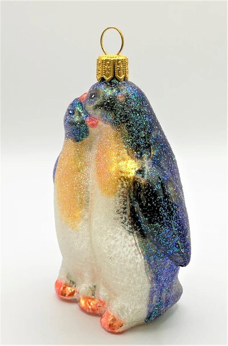 Glitzer Pinguin-Paar