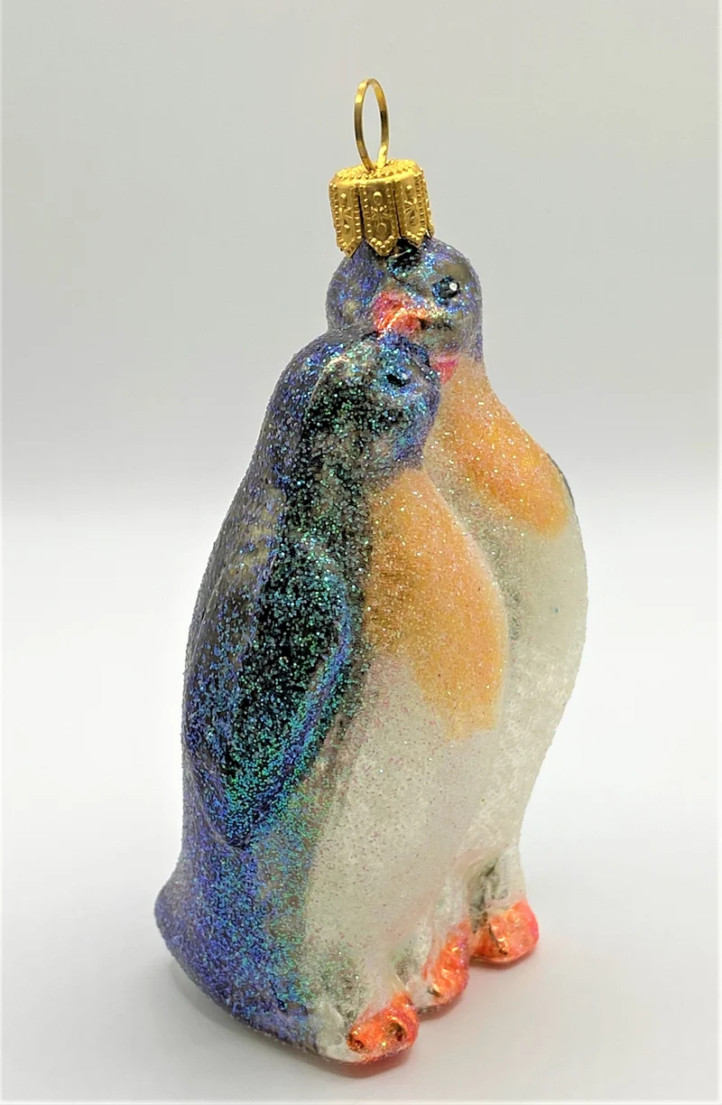 Glitzer Pinguin-Paar