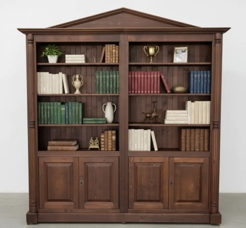 Casa Padrino Bücherregal im Landhausstil, 220 x 38 x 230 cm
