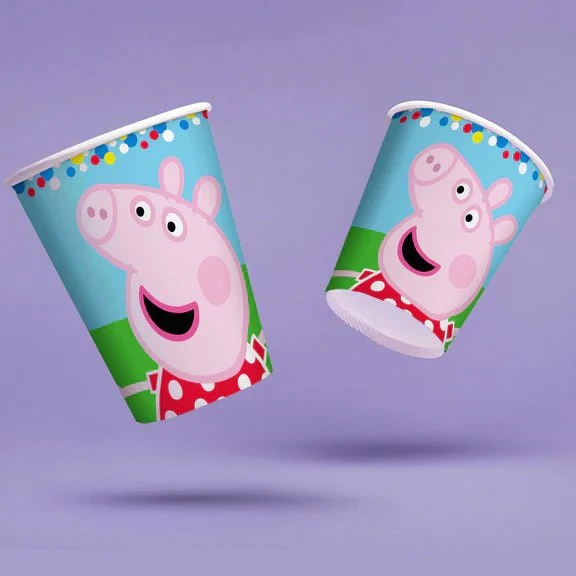 Peppa Pig-Becher 250 ml, 8er-Pack