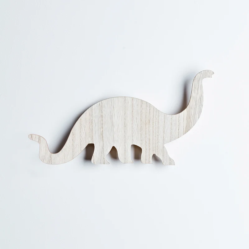 Holz Wandlampe Dinosaurier Diplodocus