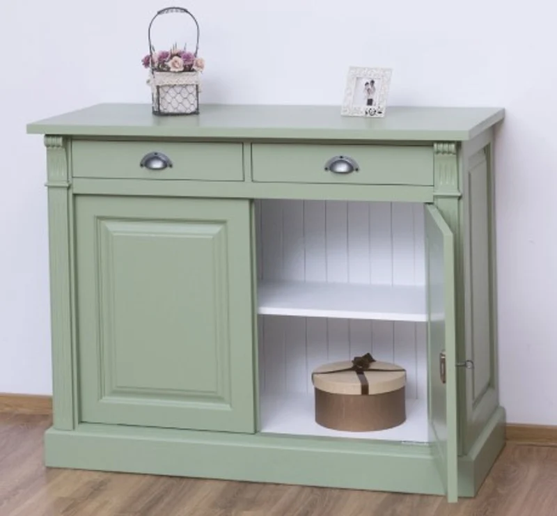 Casa Padrino Sideboard im Landhausstil mit 2 Türen und 2 Schubladen, 116 x 51 x 90 cm