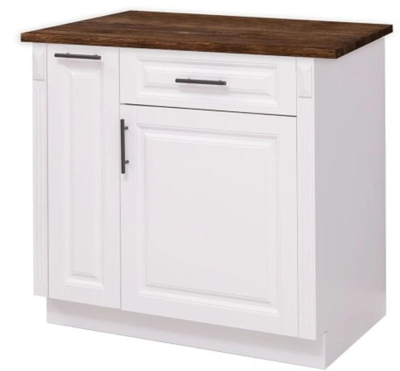 Casa Padrino Küchenschrank im Landhausstil mit 1 Tür und 1 Schublade, 94 x 60 x 89 cm