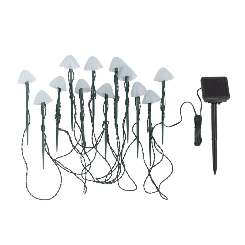 12er Set Solar Stableuchten Pilze