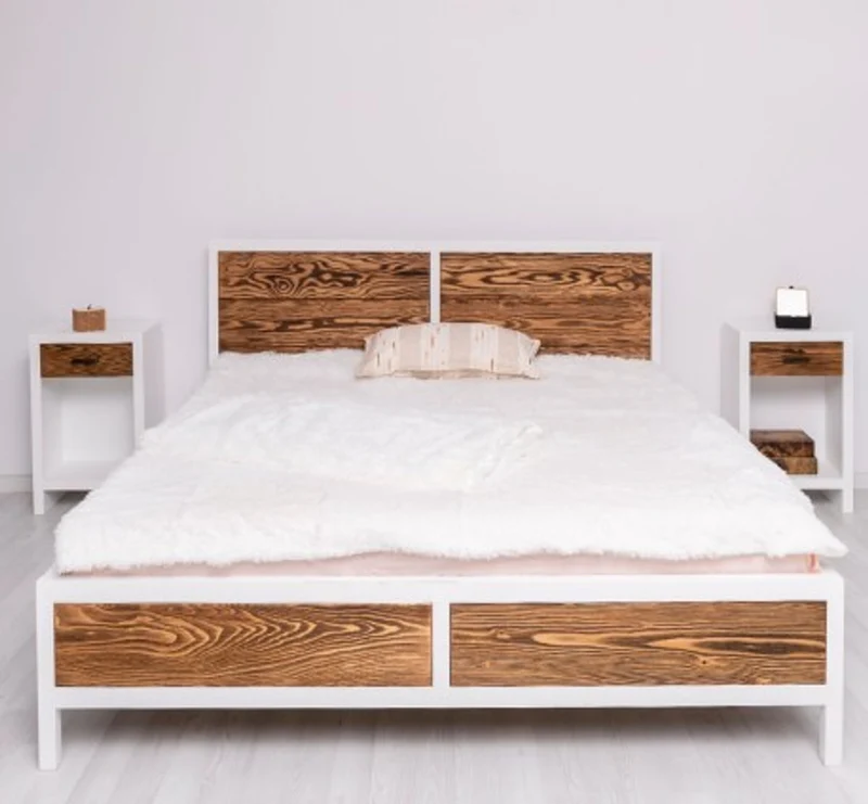 Casa Padrino Bett im Landhausstil, 180 x 200 x 110 cm