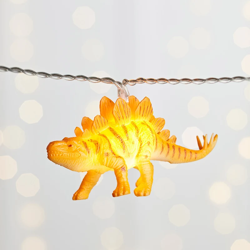 12er bunte Lichterkette Dinosaurier Batteriebetrieb
